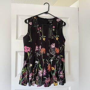 NWT Gracia peplum top